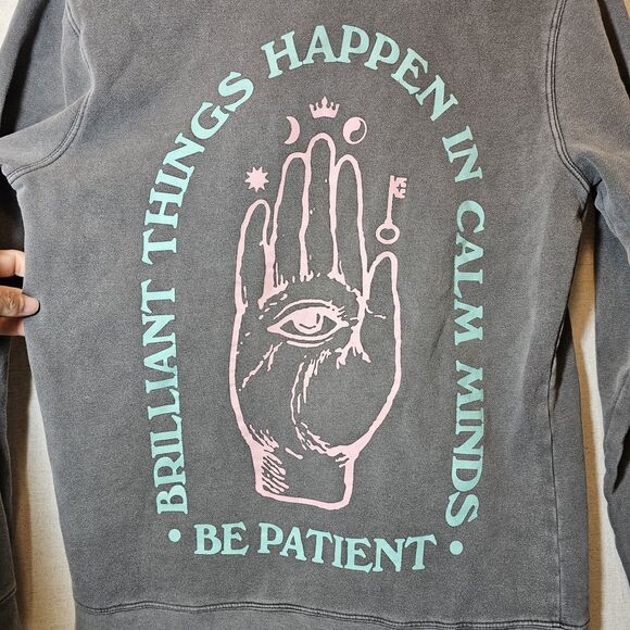 Pacsun Third Eye Woke Fall Skate Regular Cotton Hoodie Large ? Mantra Calm Cozy - Picture 6 of 9